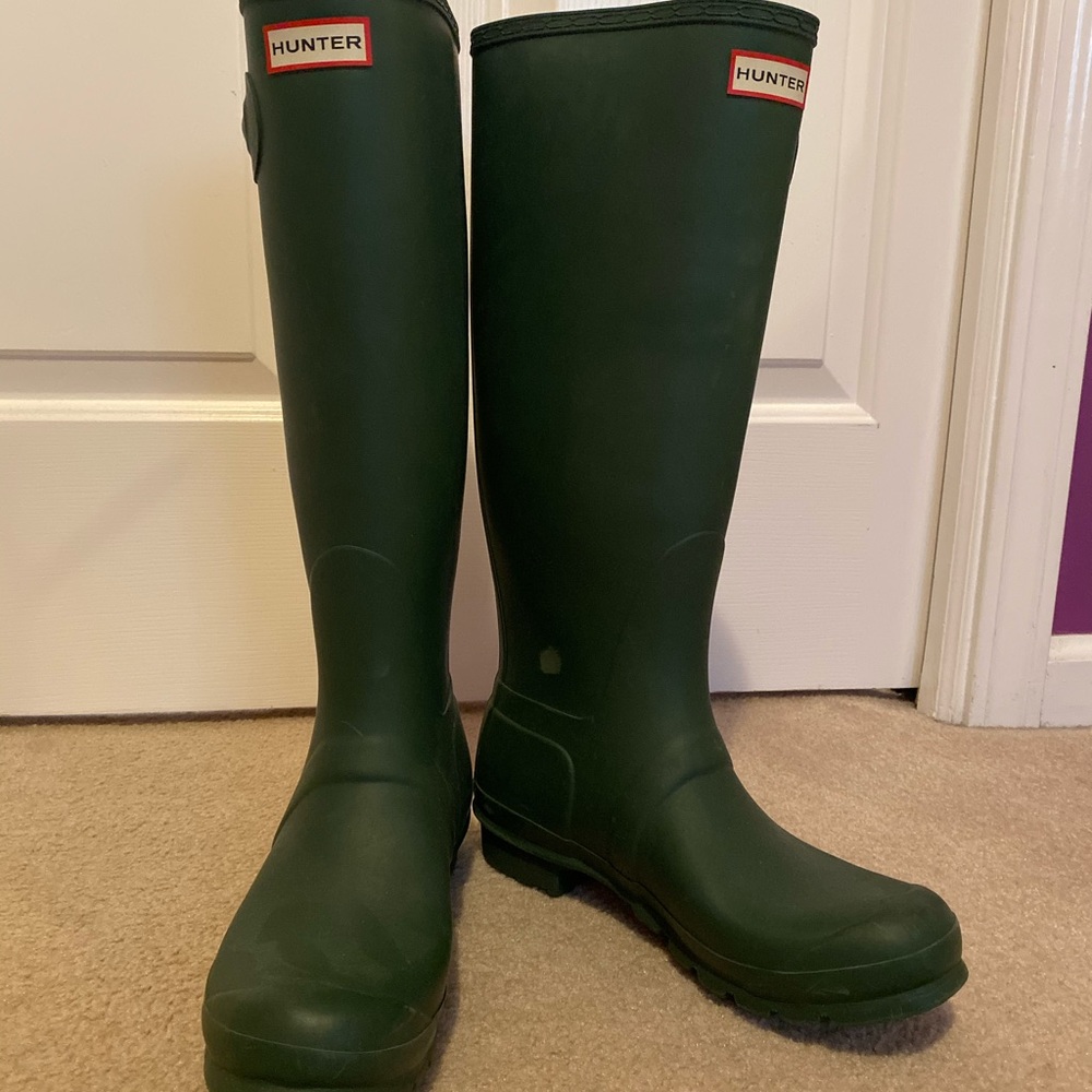 HUNTER Everest Green Rain boots